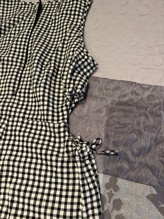 Mono Zara Cuadros Blanco y Negro Talla XL