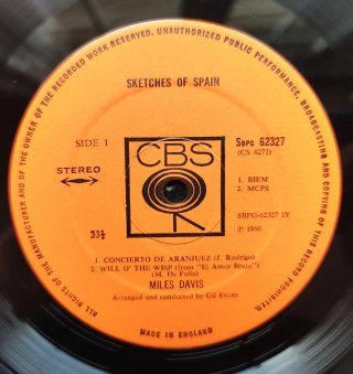 LP 1970 🇬🇧 MILES DAVIS - SKETCHES OF SPAIN