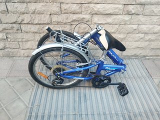 Bicicleta plegable aluminio 6 velocidades