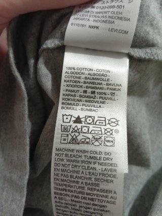 Camiseta manga corta Levi's Gris Talla S