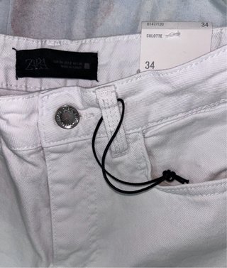 Vaqueros Zara blancos talla 34