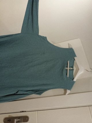Vestido largo verde talla XL