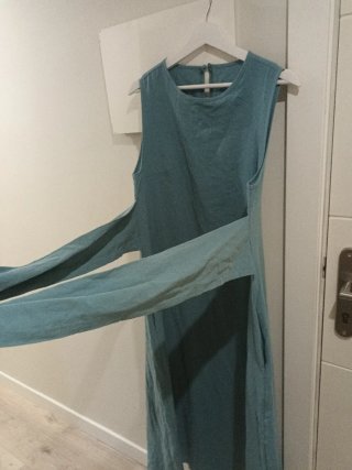 Vestido largo verde talla XL