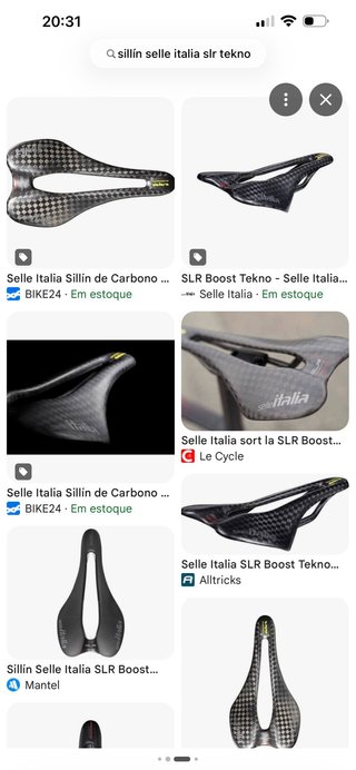 Sillín Selle Italia SLR Tekno Carbono NUEVO