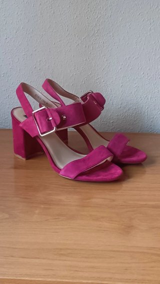 Sandalias Tacón Rosa Talla 40