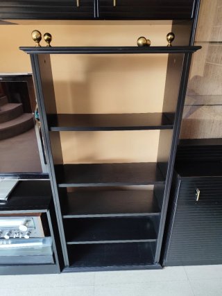 Conjunto Muebles Salón Madera y Cristal