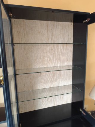 Conjunto Muebles Salón Madera y Cristal