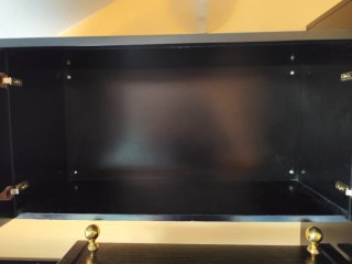 Conjunto Muebles Salón Madera y Cristal
