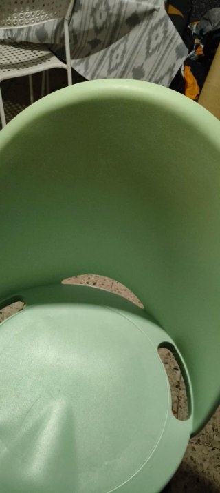 Silla giratoria verde