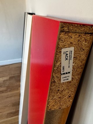 Baldas Ikea Lack (Negro, Blanco, Rojo) x 6