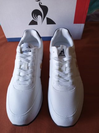 Zapatillas Le Coq Sportif Blancas y Doradas