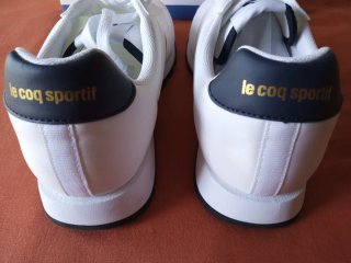 Zapatillas Le Coq Sportif Blancas y Doradas