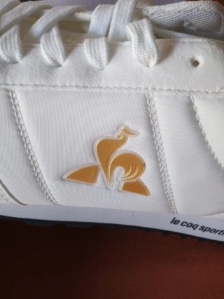 Zapatillas Le Coq Sportif Blancas y Doradas