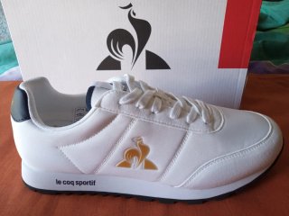 Zapatillas Le Coq Sportif Blancas y Doradas