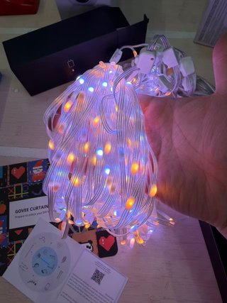 Govee Curtain Lights, 520 LEDs RGBIC, Luces LED Wi