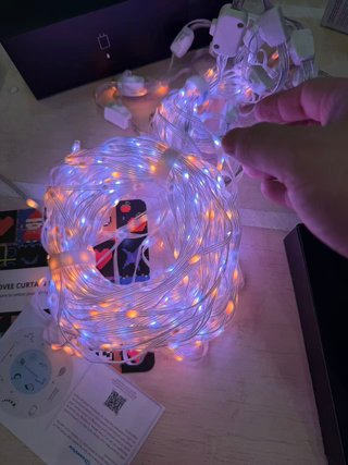 Govee Curtain Lights, 520 LEDs RGBIC, Luces LED Wi