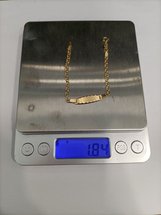 Esclava Oro 16k -Ochos dobles- 1,84gr