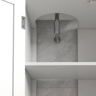 Mueble Bajo Lavabo Blanco con Puertas y Estantes
