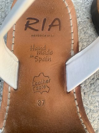 Alpargatas RIA blancas talla 37