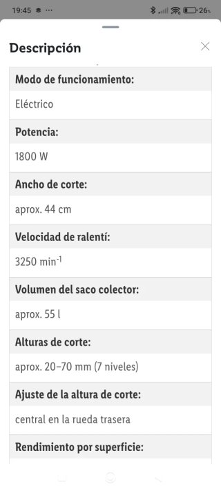 Cortacésped Eléctrico Parkside