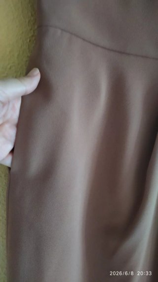 Vestido midi marrón Adolfo Domínguez