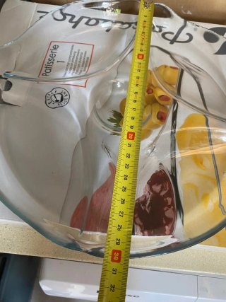 Plato de aperitivo de cristal