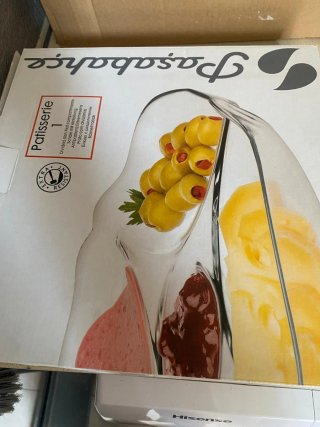 Plato de aperitivo de cristal