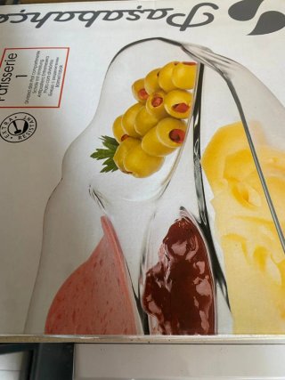 Plato de aperitivo de cristal