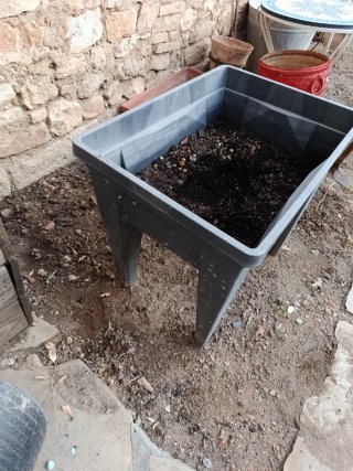 Huerto urbano elevado