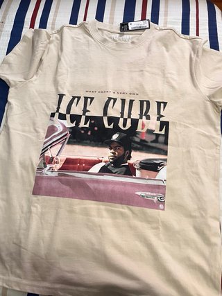 Camiseta Ice Cube Beige Talla L Oversize - XL real