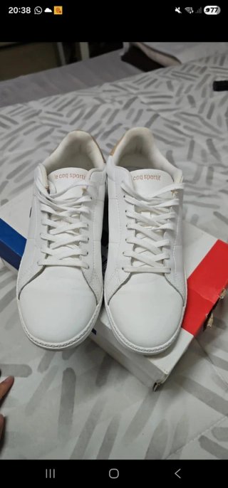 Zapatillas Le Coq Sportif Courtset 2 Blancas Dorad
