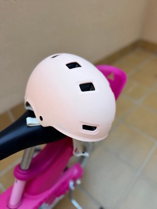 Bici infantil 14 pulgadas B'Twin rosa con cesta