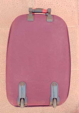 Maleta de viaje semirrígida burdeos