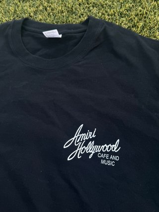 Camiseta Amiri Hollywood Estampada Negra