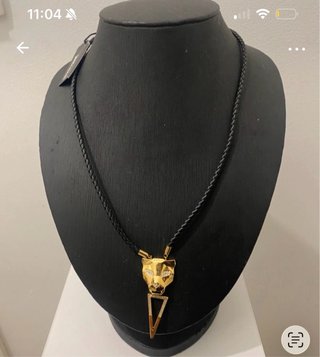 Collar Just Cavalli Unisex Negro/Dorado
