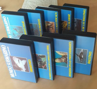 Mundo Submarino VHS Jacques Cousteau Colección