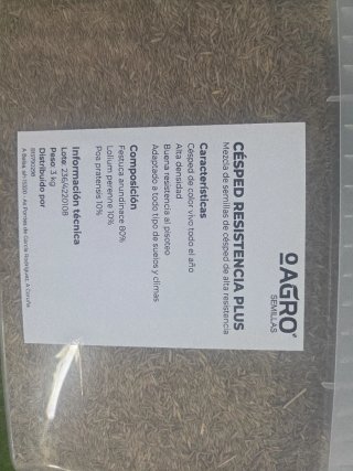 Césped Resistencia+ AGRO 3kg