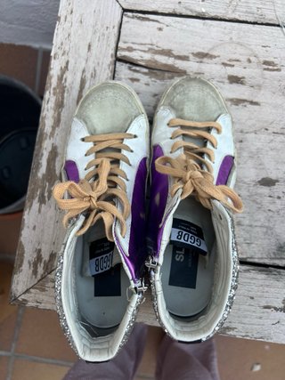 Zapatillas Golden Goose Morado/Blanco