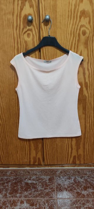 Camiseta salmón sin mangas Talla 42