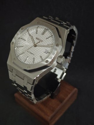 Seiko Mod Royal Oak Blanco White