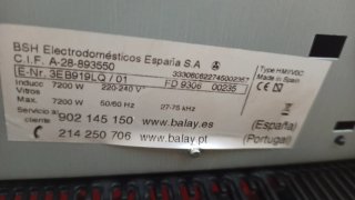 Placa de inducción Balay