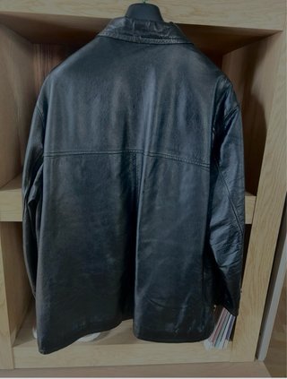 Giacca Vera Pelle Uomo XXL Nera