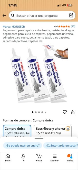 4 Und Pegamento Zapatos Fuerte HONGECB