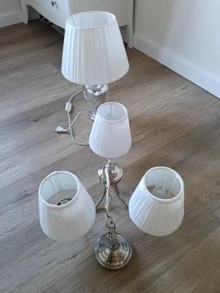 Lámpara de mesa y lámpara de techo