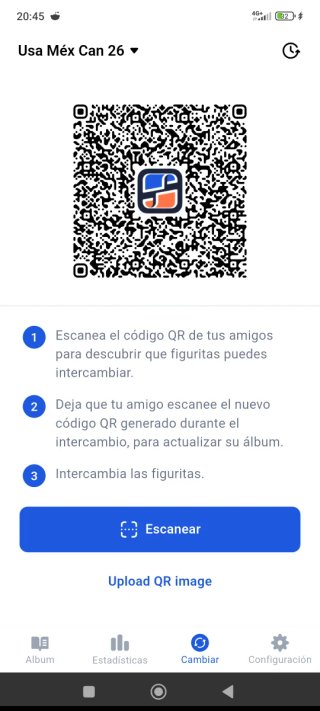 Cambio cromos Mundial 2026