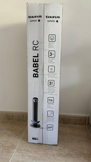 Ventilador Taurus Babel RC Negro