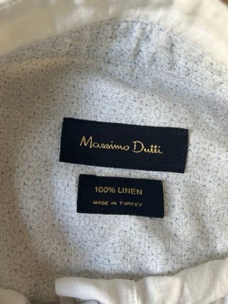 Camisa Massimo Dutti Beige Talla XXL