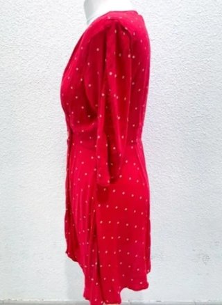 Vestido Rojo Lunares Retro Talla M