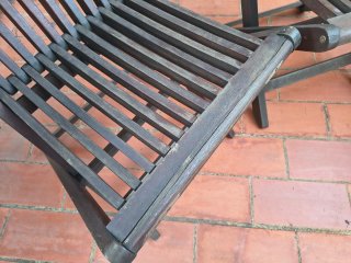 4 Sillas de jardín de madera (preu negociable)
