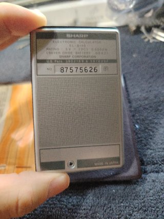 VINTAGE Calculadora Electrónica Sharp EL-8140